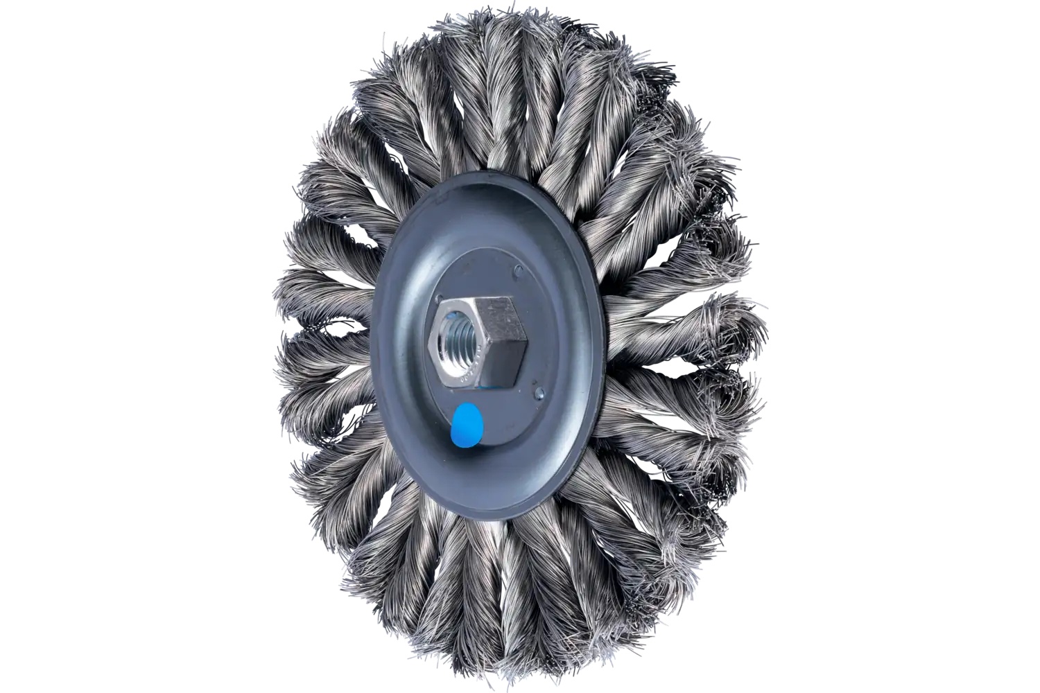 Picture of Pferd Full Cable Knot Wheel Brush Combitwist® Hd 7" Dia. .014" Ss 5/8-11 Arbor